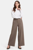 NYDJ Whitney Trouser Pants In Ponte Knit With Super High Rise - Dark Wood