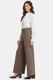 NYDJ Whitney Trouser Pants In Ponte Knit With Super High Rise - Dark Wood