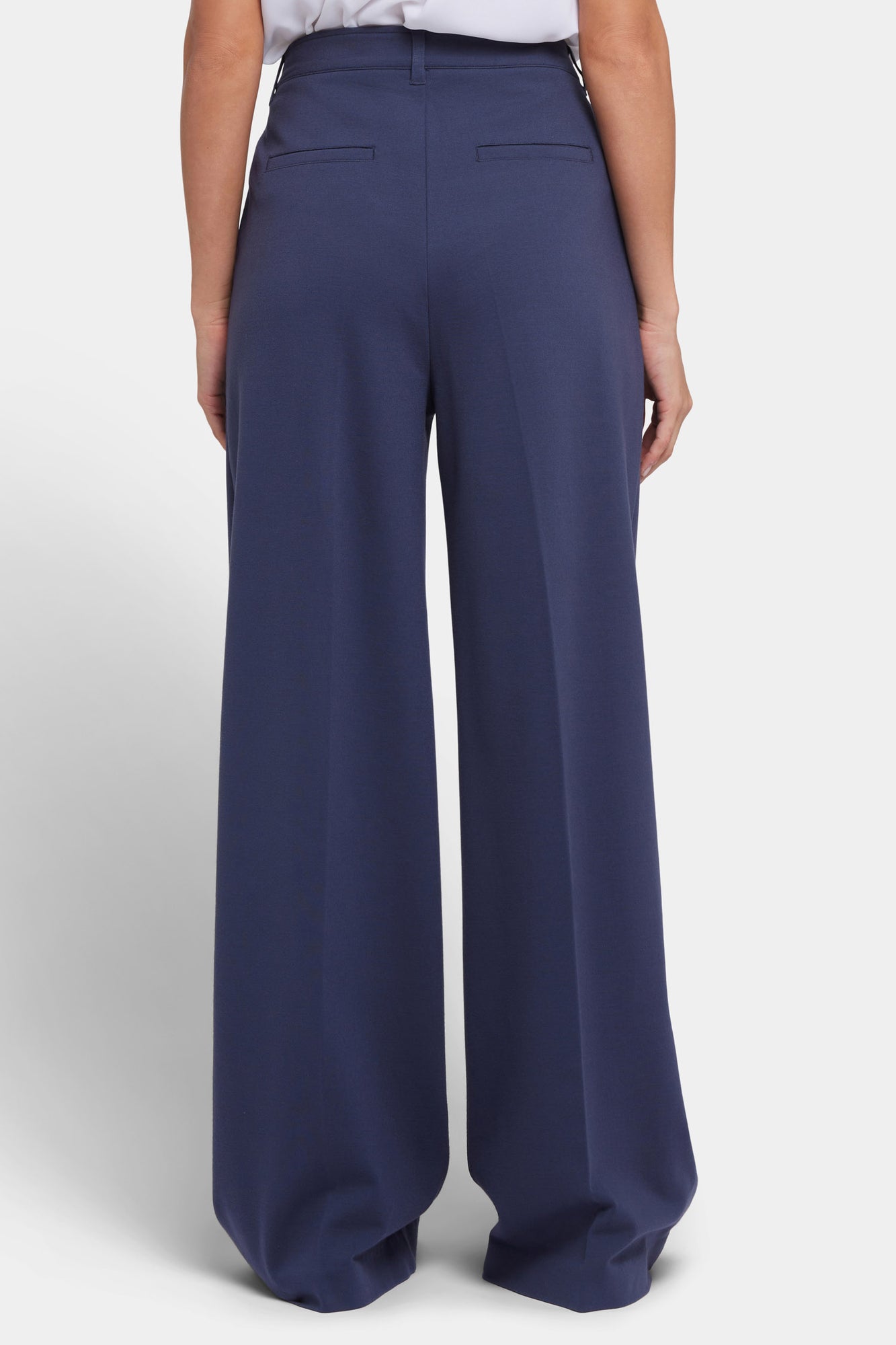 NYDJ Whitney Trouser Pants In Ponte Knit With Super High Rise - Oxford Navy