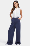 NYDJ Whitney Trouser Pants In Ponte Knit With Super High Rise - Oxford Navy