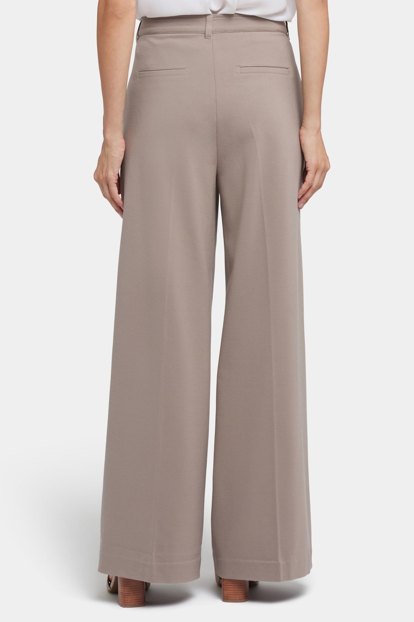 NYDJ Whitney Trouser Pants In Ponte Knit With Super High Rise - Saddlewood