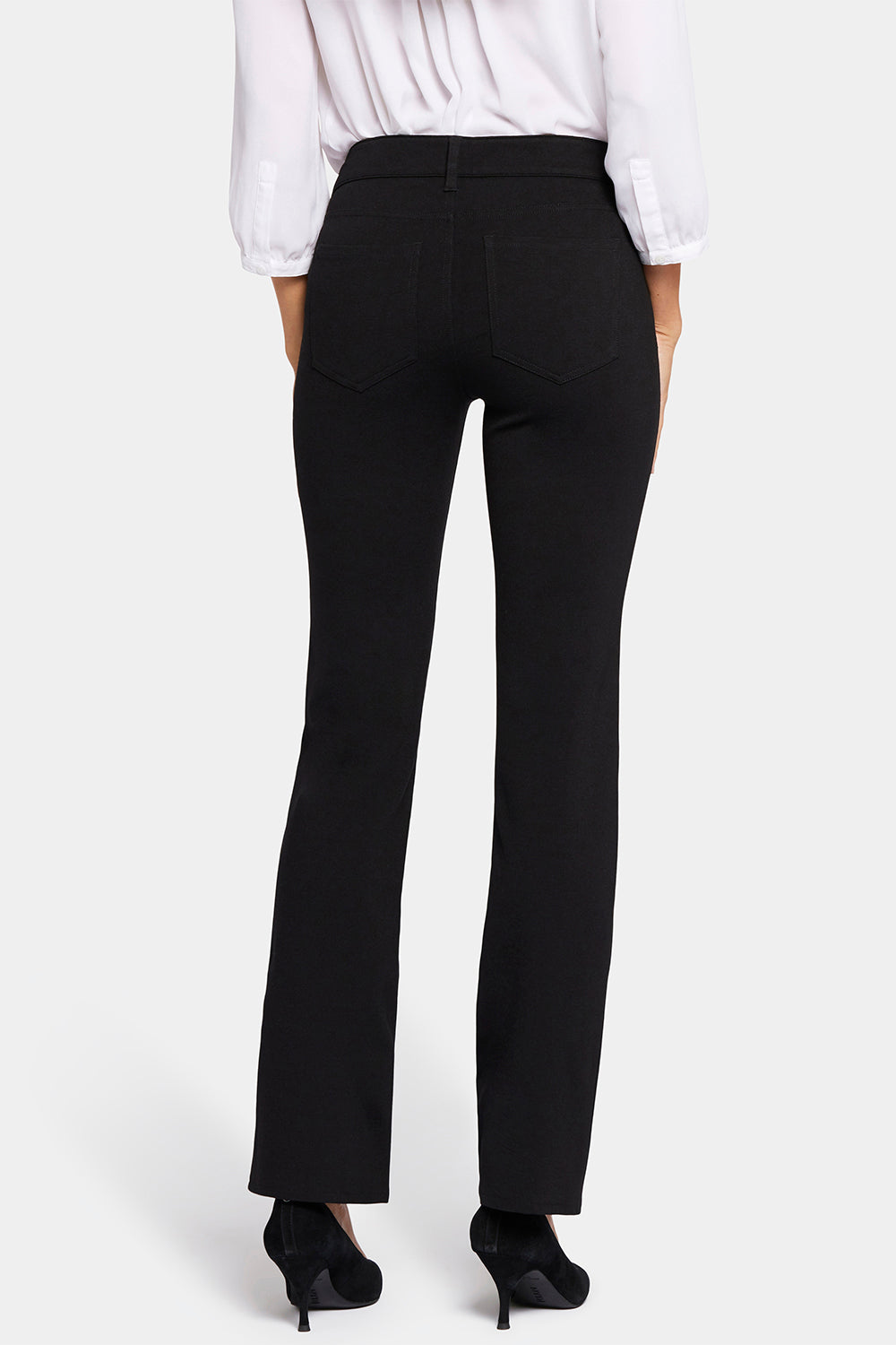 NYDJ Marilyn Straight Pants In Ponte Knit - Black
