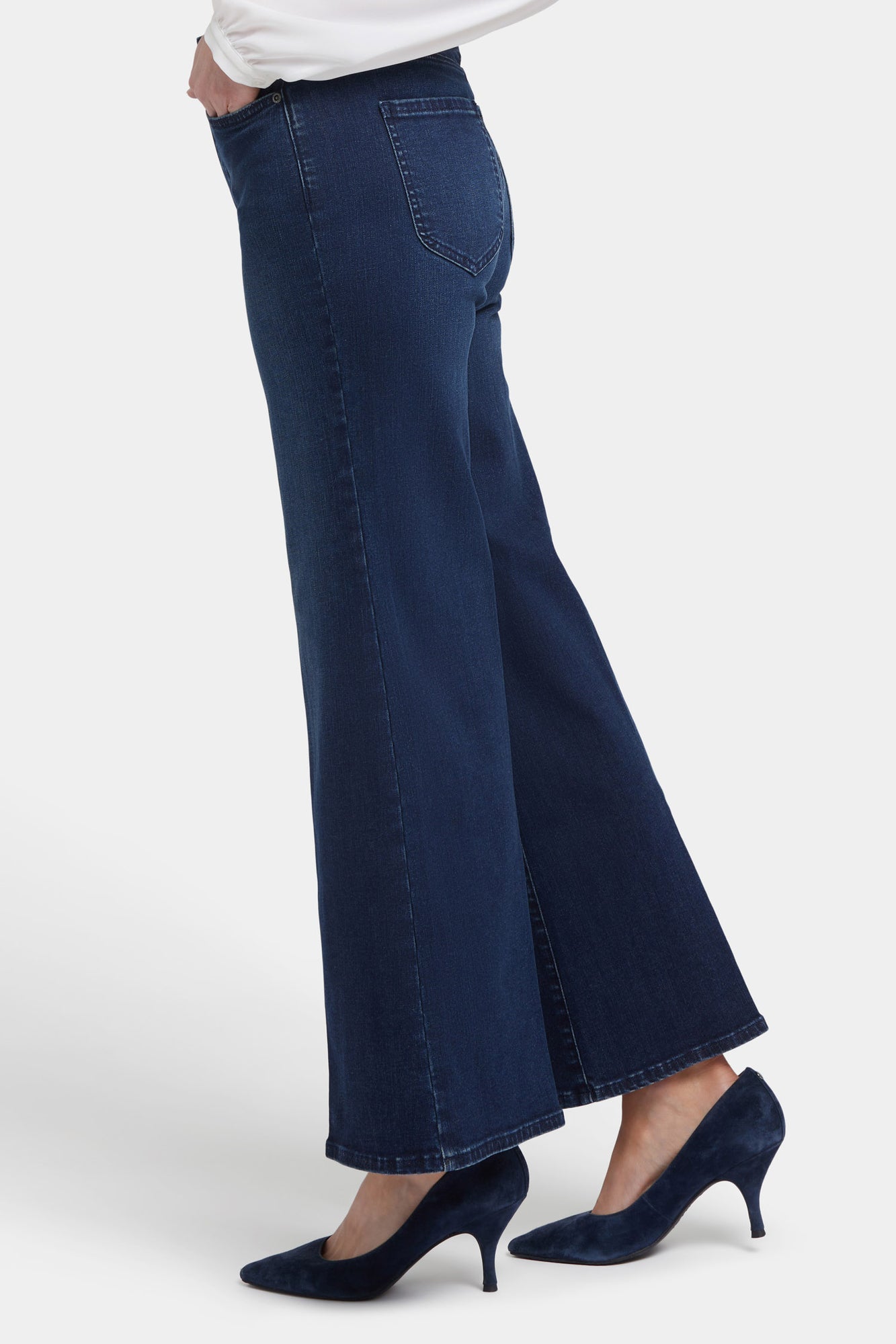 NYDJ Mia Palazzo Ankle Jeans With High Rise - Basin