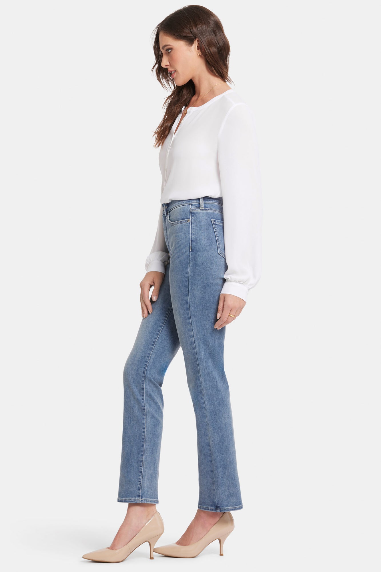 NYDJ Marilyn Straight Jeans With High Rise And 31