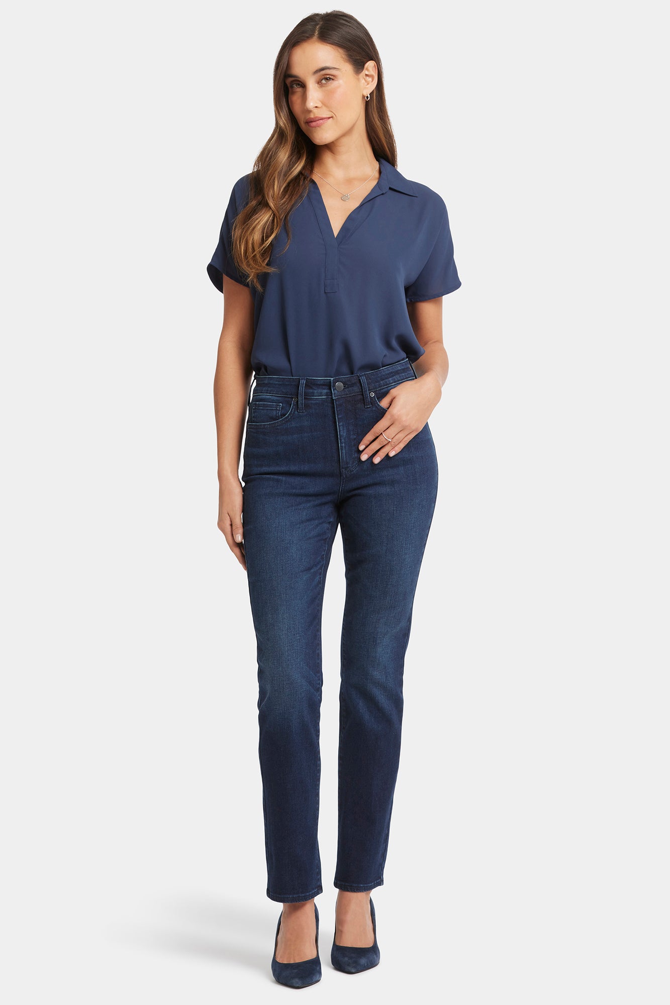 NYDJ Sheri Slim Jeans With High Rise - Basin