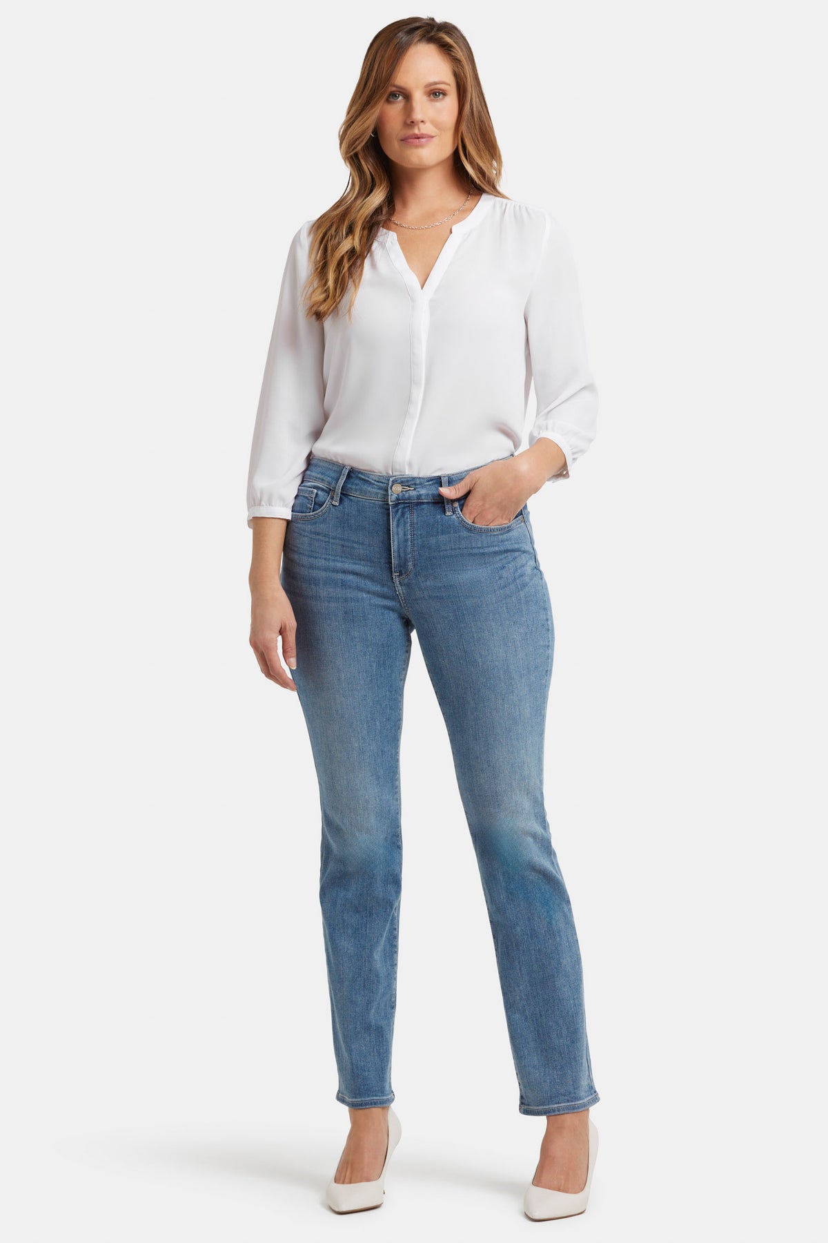 NYDJ Marilyn Straight Jeans  - Heyburn Wash