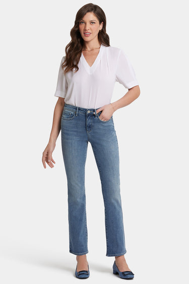 NYDJ Barbara Bootcut Jeans With Short Inseam  - Heyburn Wash