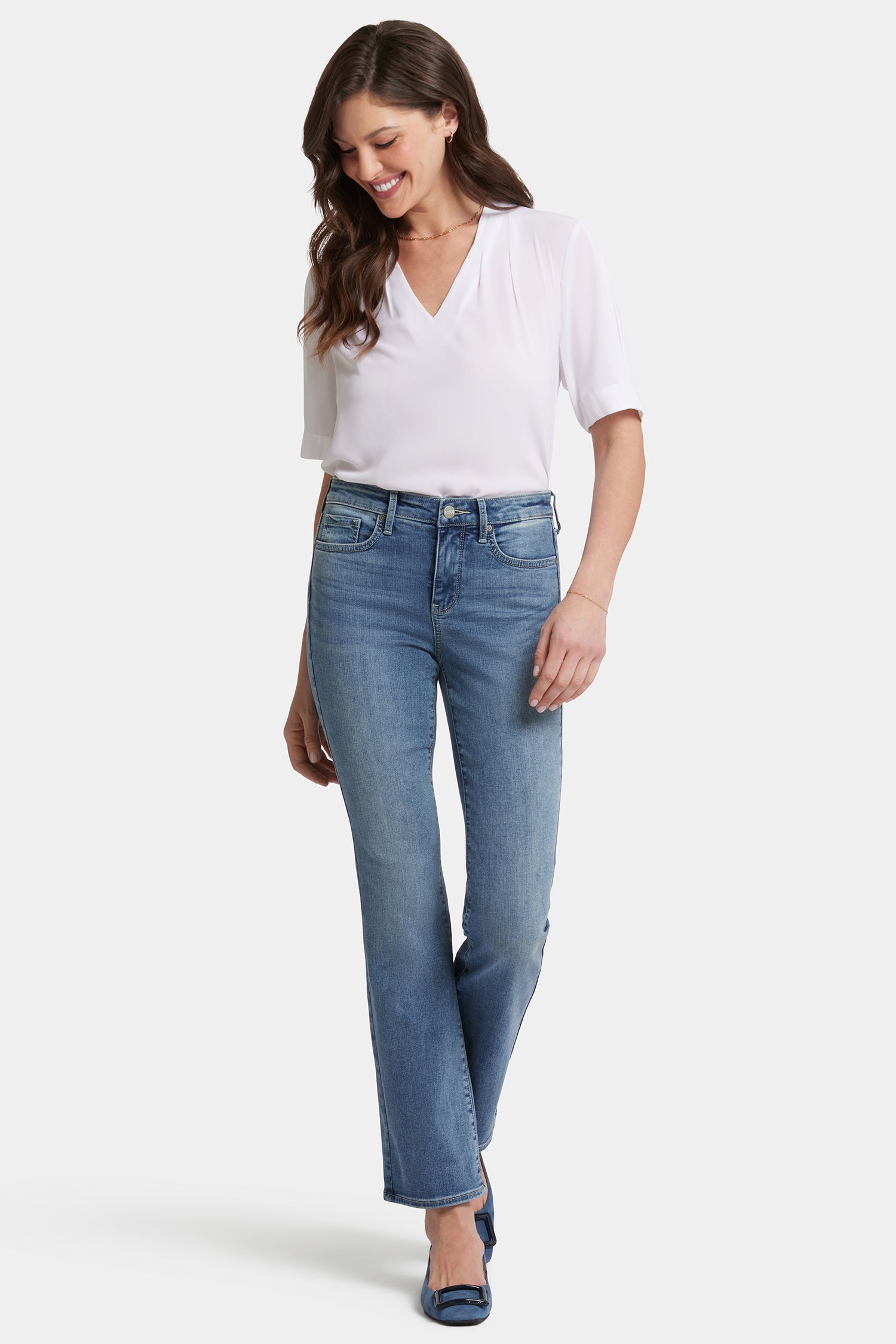 Barbara Bootcut Jeans With Short Inseam - Heyburn Wash | NYDJ