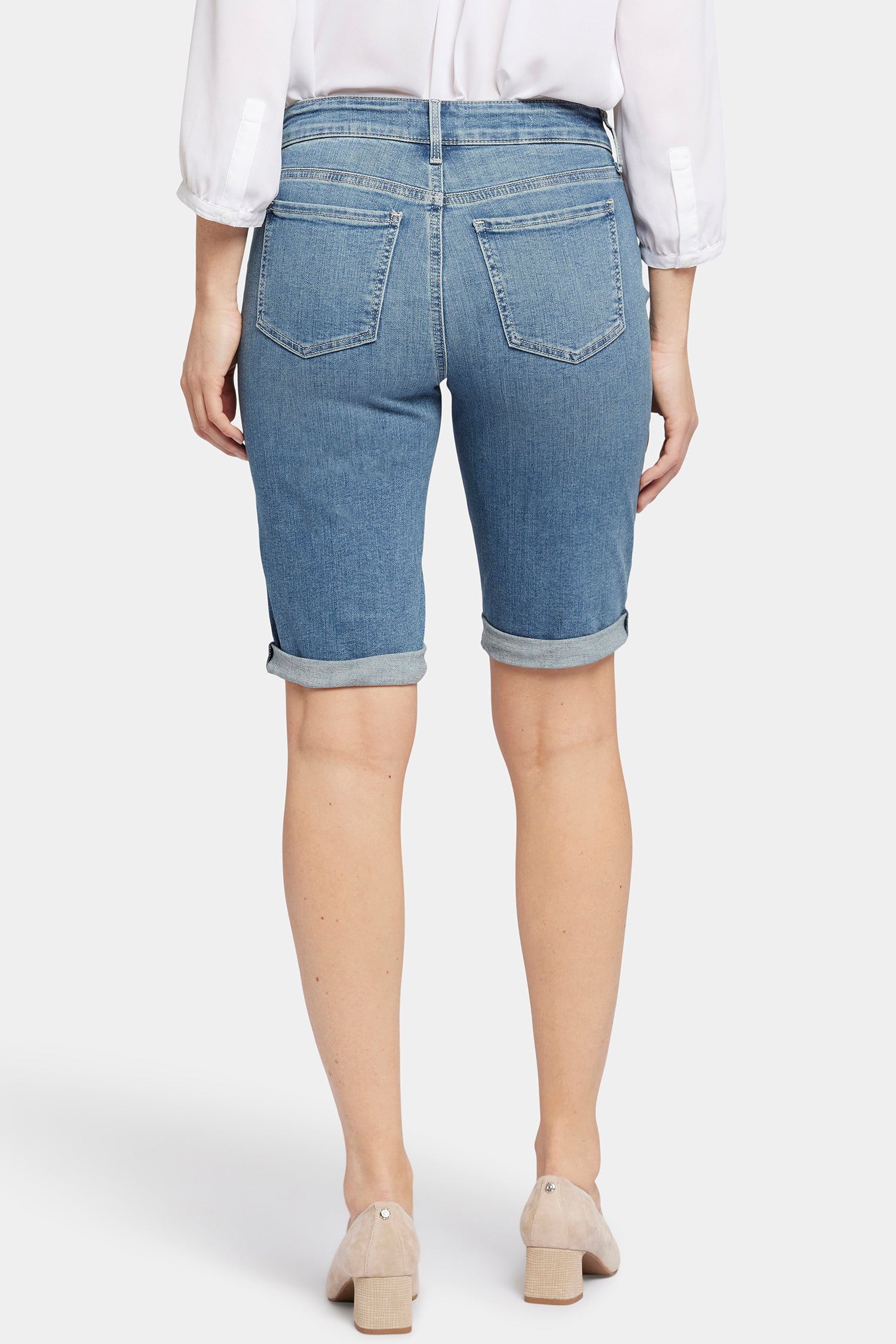 NYDJ Briella 11 Inch Denim Shorts With Roll Cuffs - Heyburn Wash
