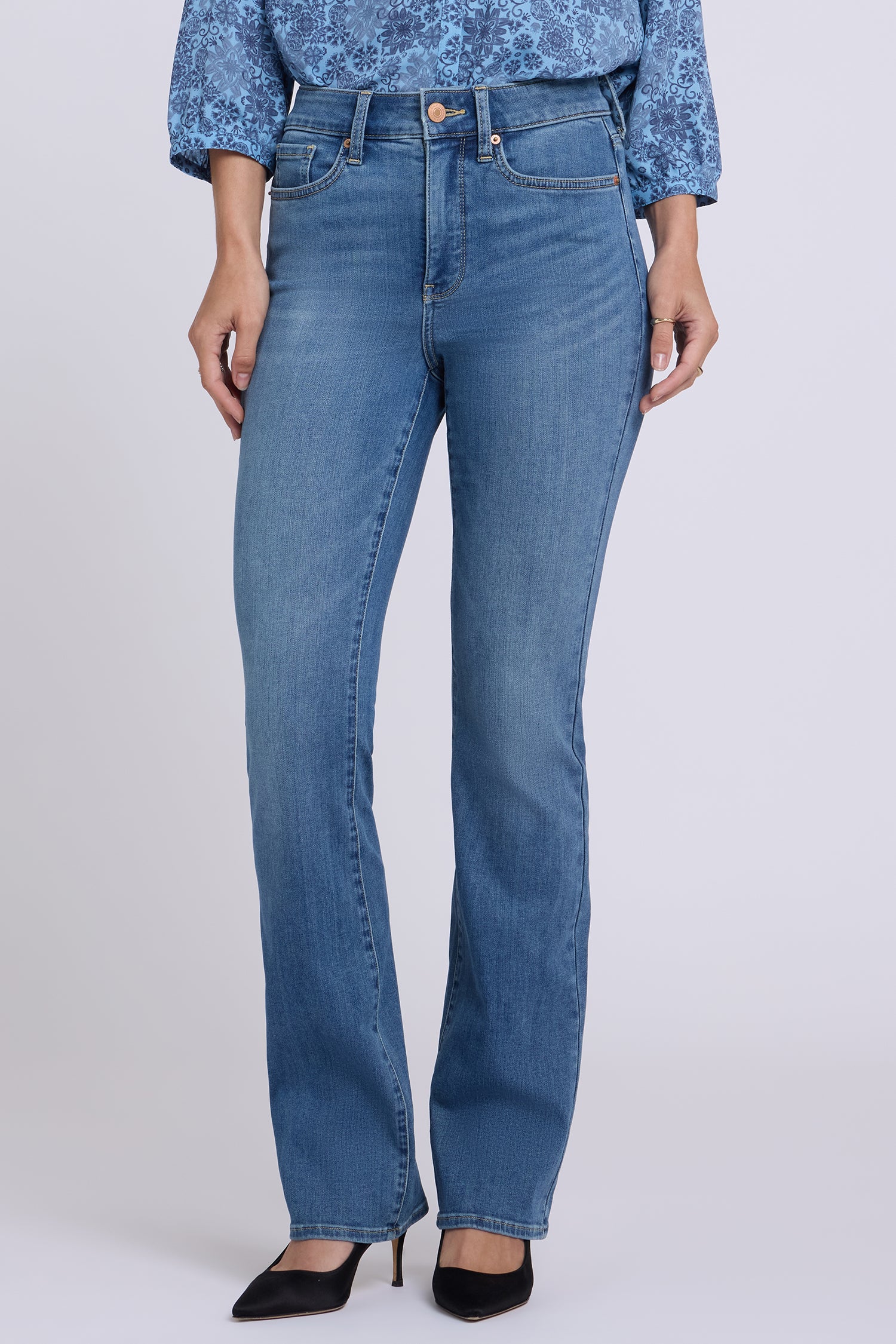 NYDJ Billie Mini Bootcut Jeans In Sure Stretch® Denim With High Rise - Redwood