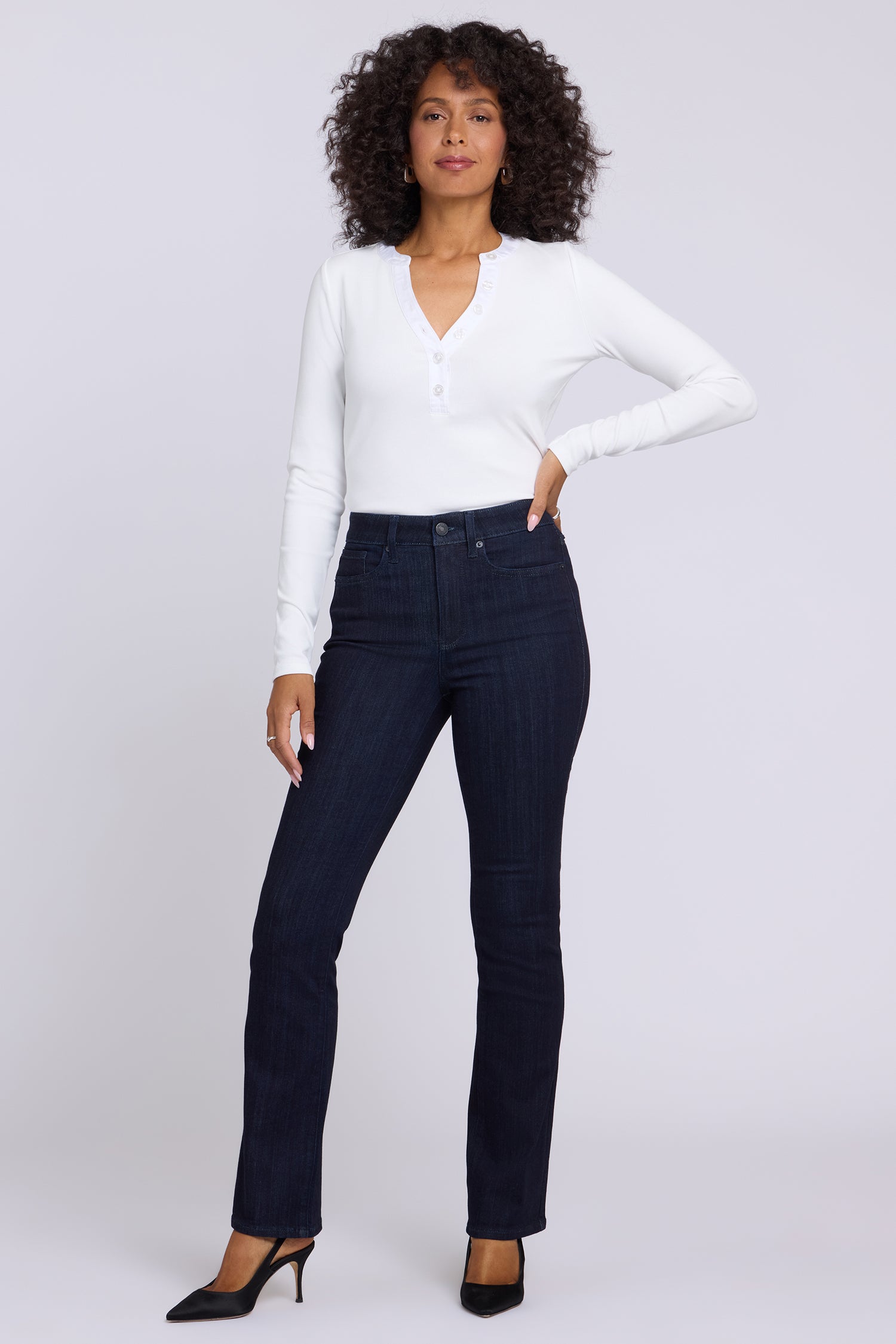 NYDJ Billie Mini Bootcut Jeans In Sure Stretch® Denim With High Rise - Rinse