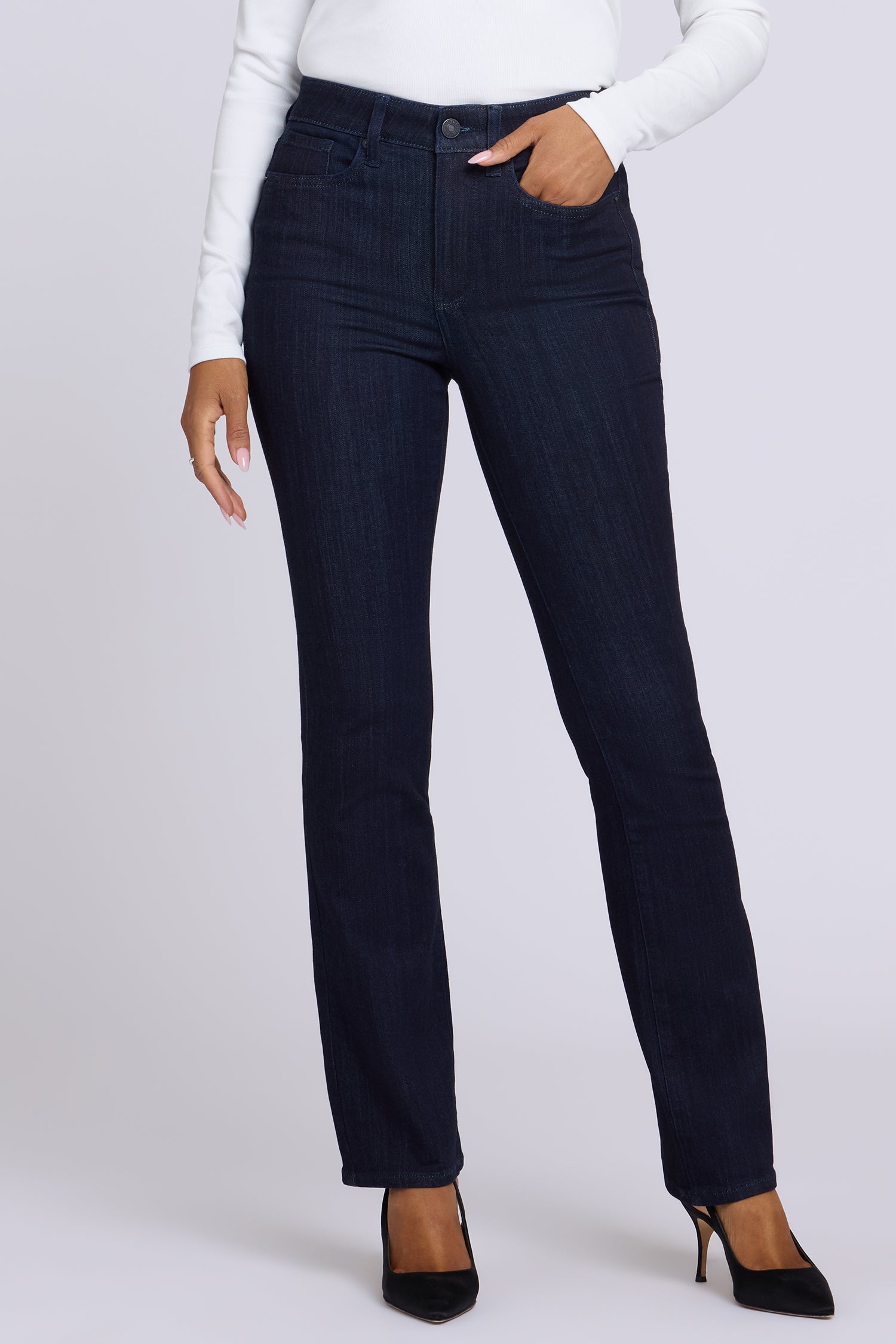 NYDJ Billie Mini Bootcut Jeans In Sure Stretch® Denim With High Rise - Rinse