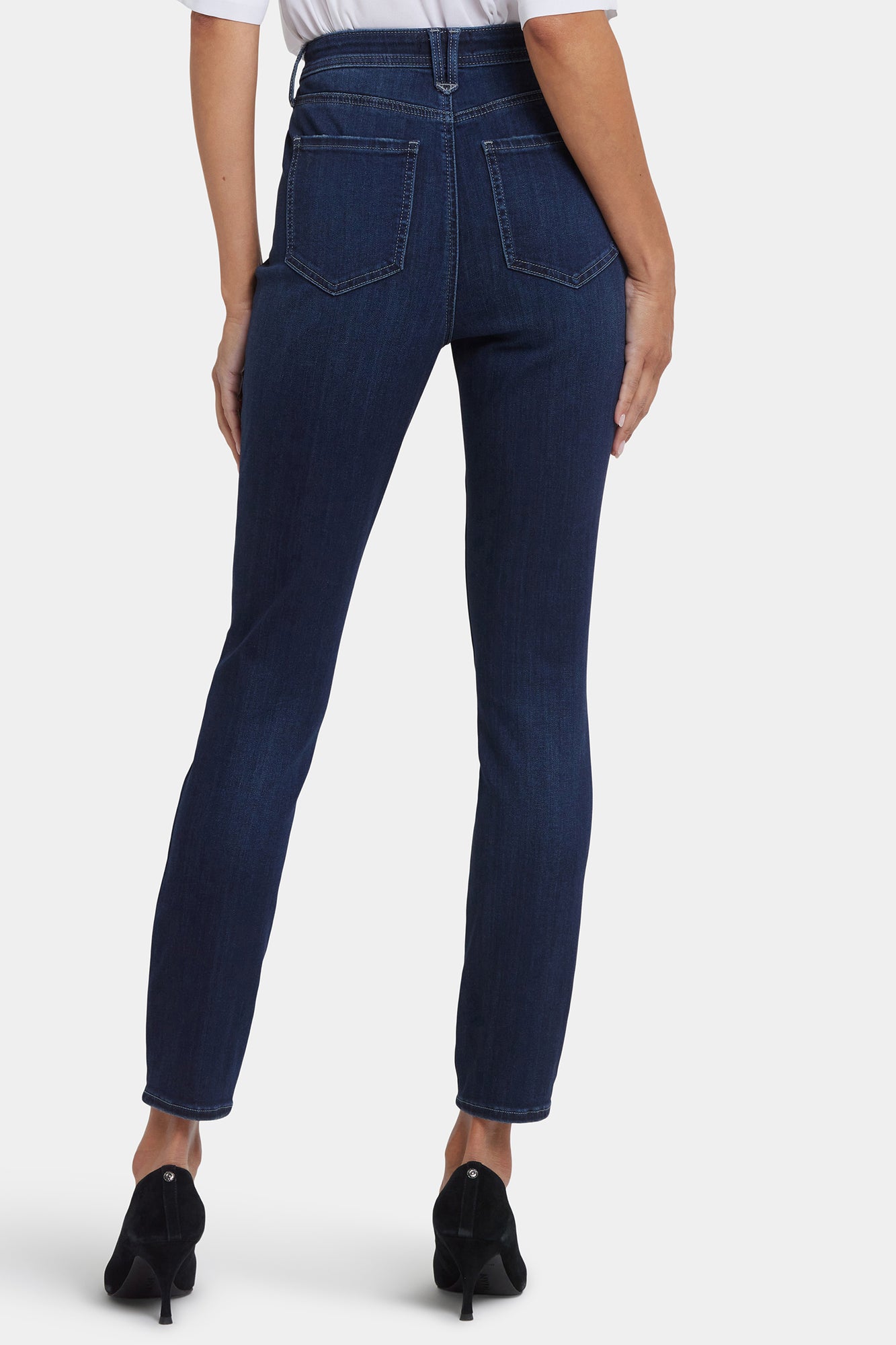 NYDJ Ami Skinny Jeans In Sure Stretch® Denim With High Rise And Double Belt Loop - Ink Skyline