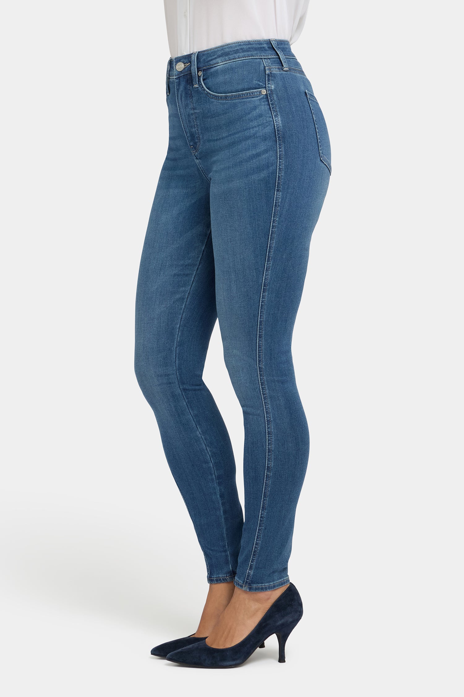 NYDJ Ami Skinny Jeans In Sure Stretch® Denim With High Rise And Contoured Seams - Lake Notre-Dame