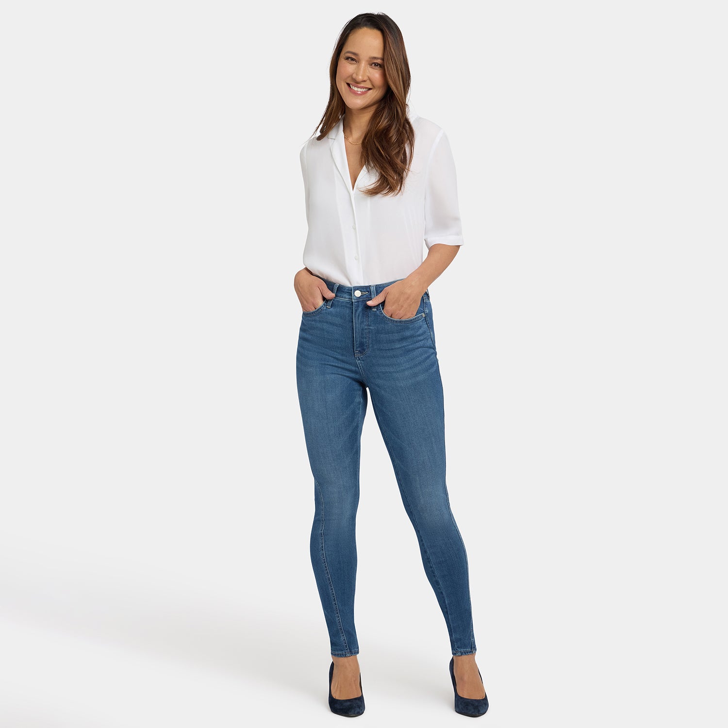 AMERI アメリ　MEDI MODERATELY STRAIGHT DENIM Ameri（アメリ）の「MEDI MODERATELY STRAIGHT DENIM（デニム