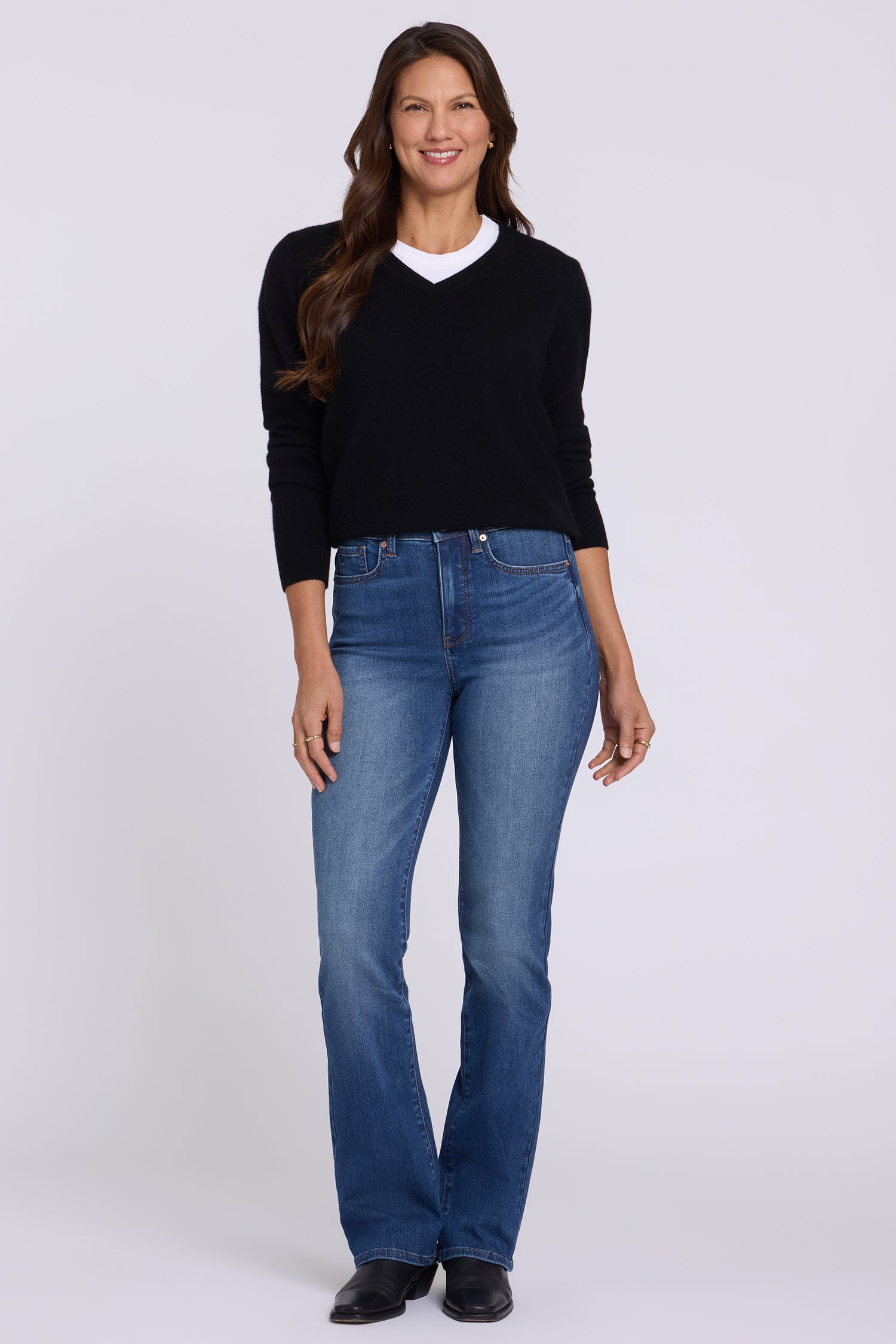 NYDJ Barbara Bootcut Jeans In Sure Stretch® Denim With High Rise - Elm