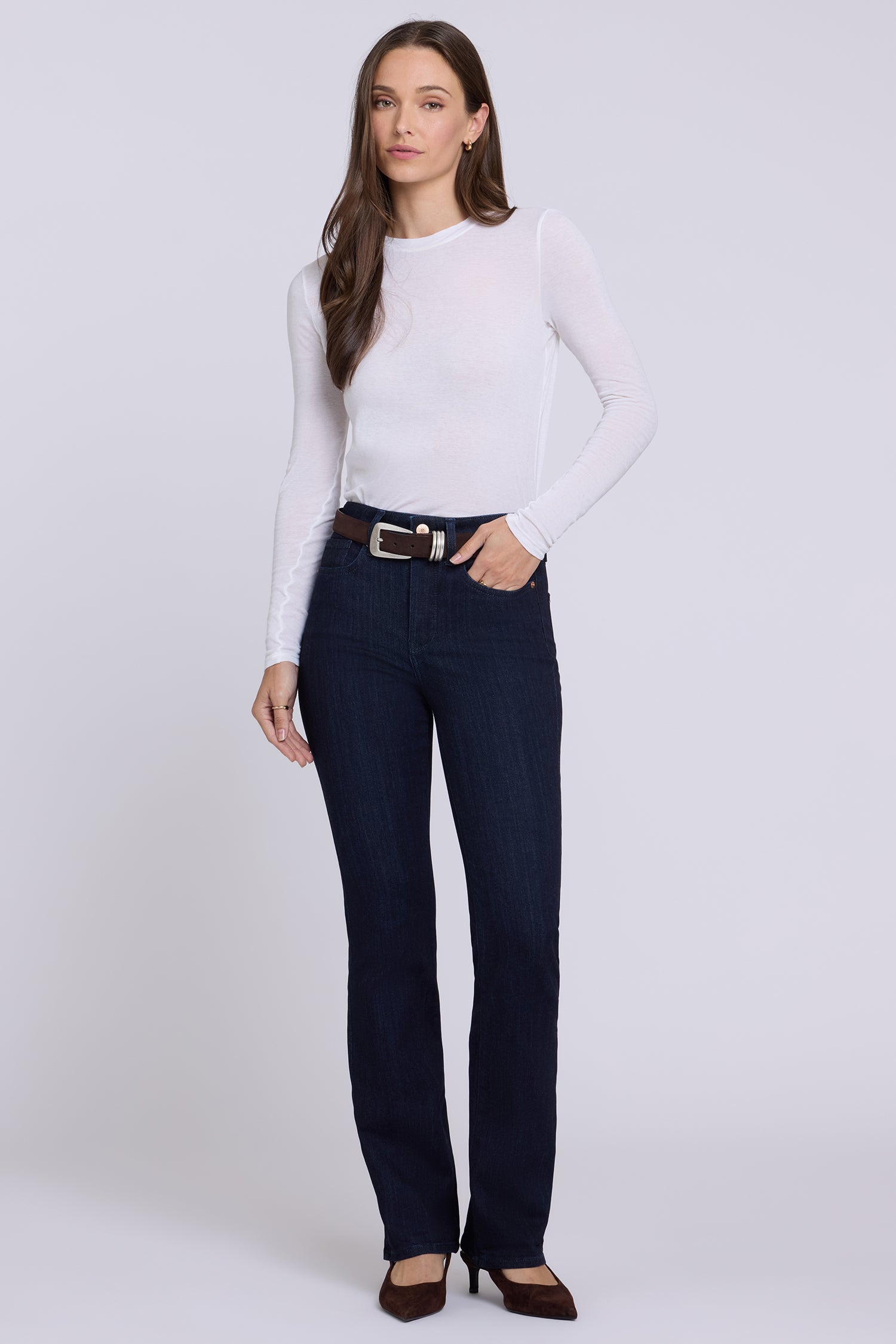 NYDJ Barbara Bootcut Jeans In Sure Stretch® Denim With High Rise - Rinse