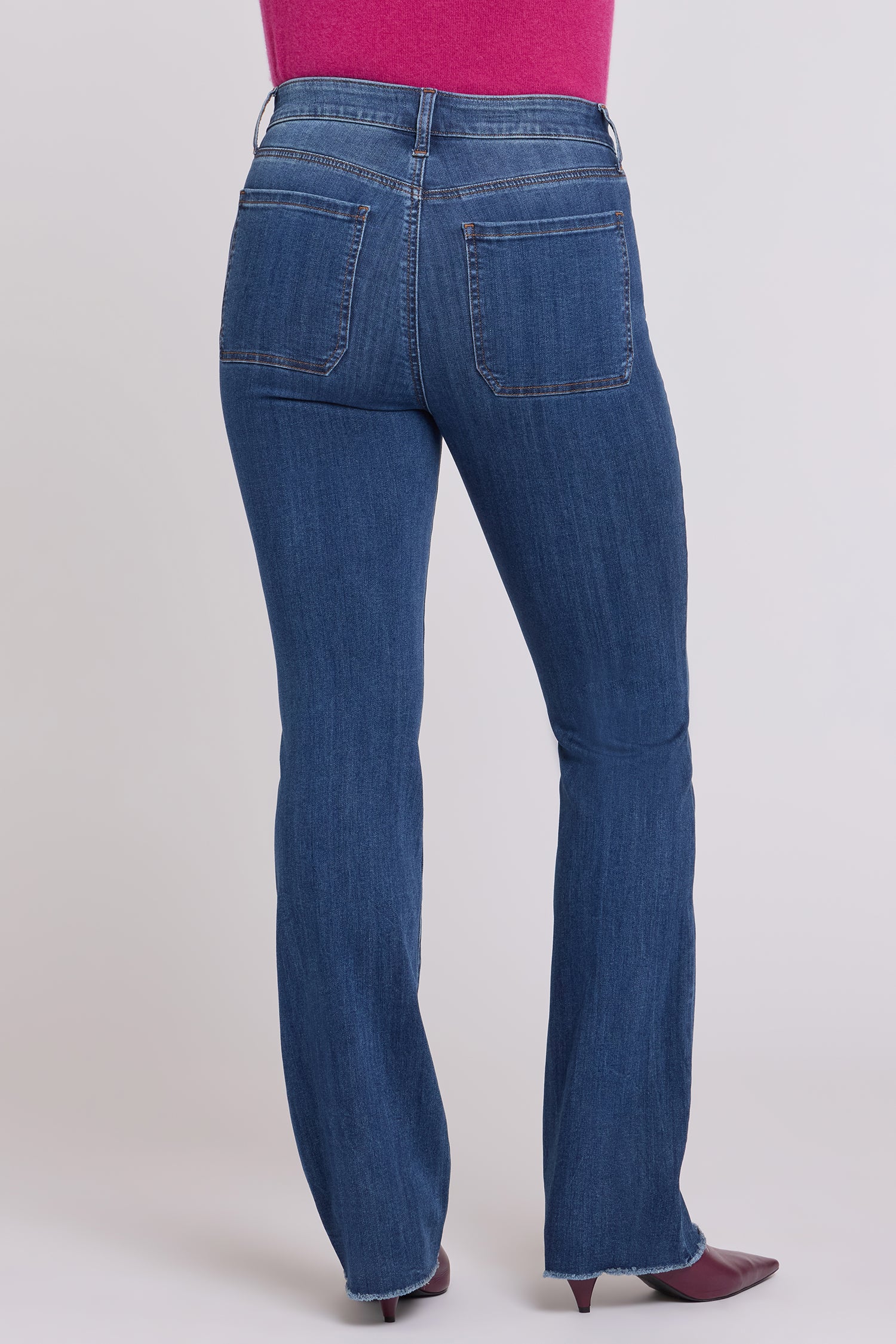 NYDJ Barbara Bootcut Jeans In Sure Stretch® Denim With High Rise And Front Button-Flap Pockets - Elm