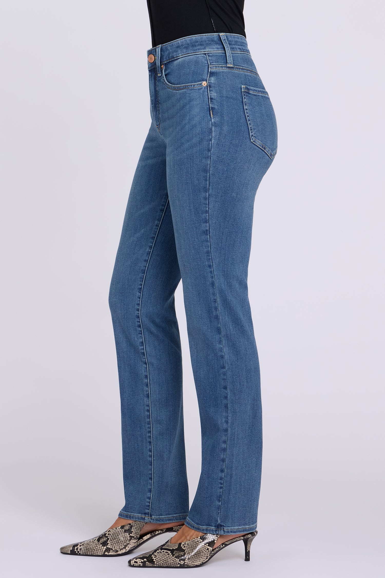NYDJ Marilyn Straight Jeans In Sure Stretch® Denim - Redwood