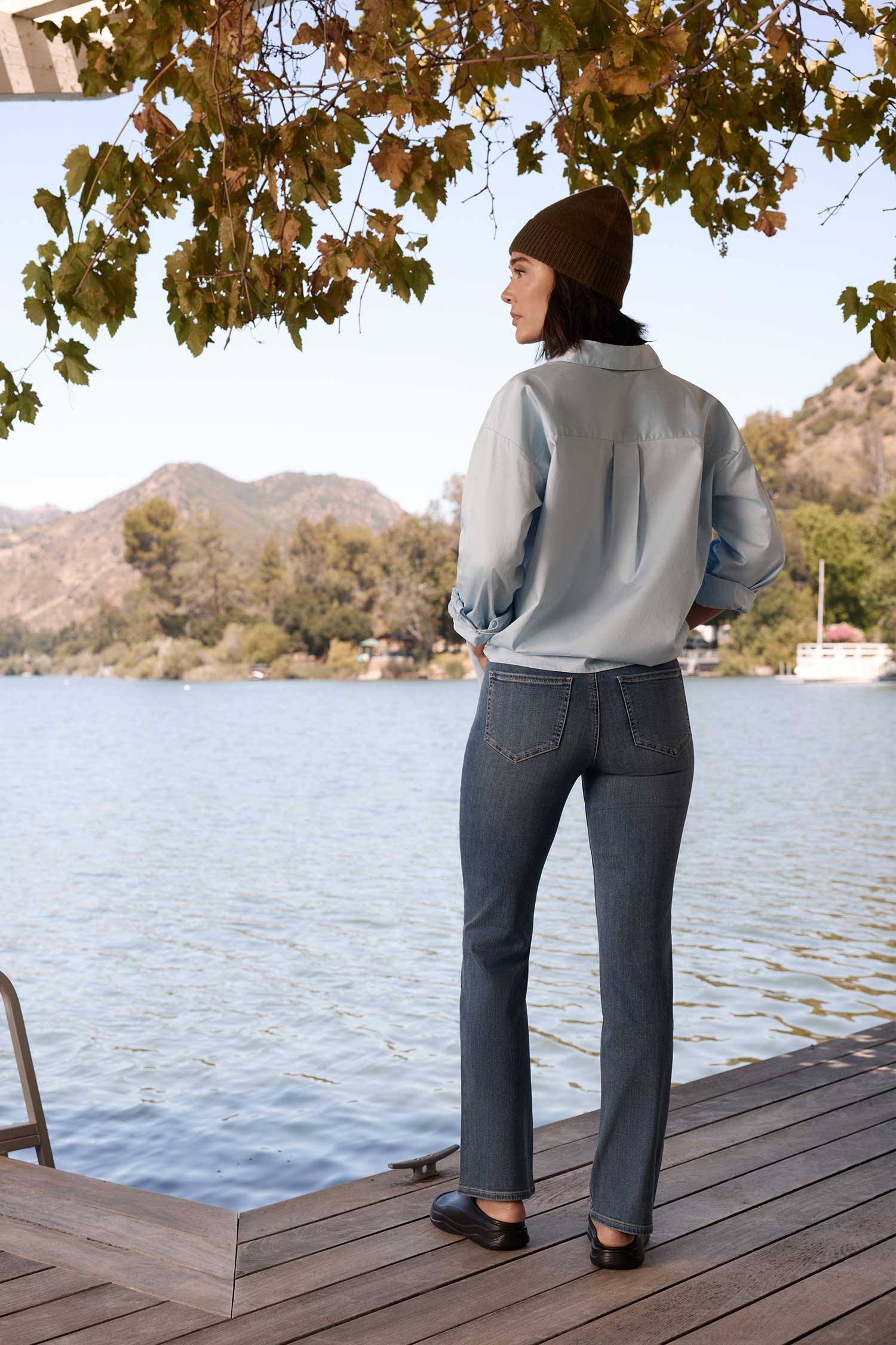 NYDJ Marilyn Straight Jeans In Sure Stretch® Denim - Redwood