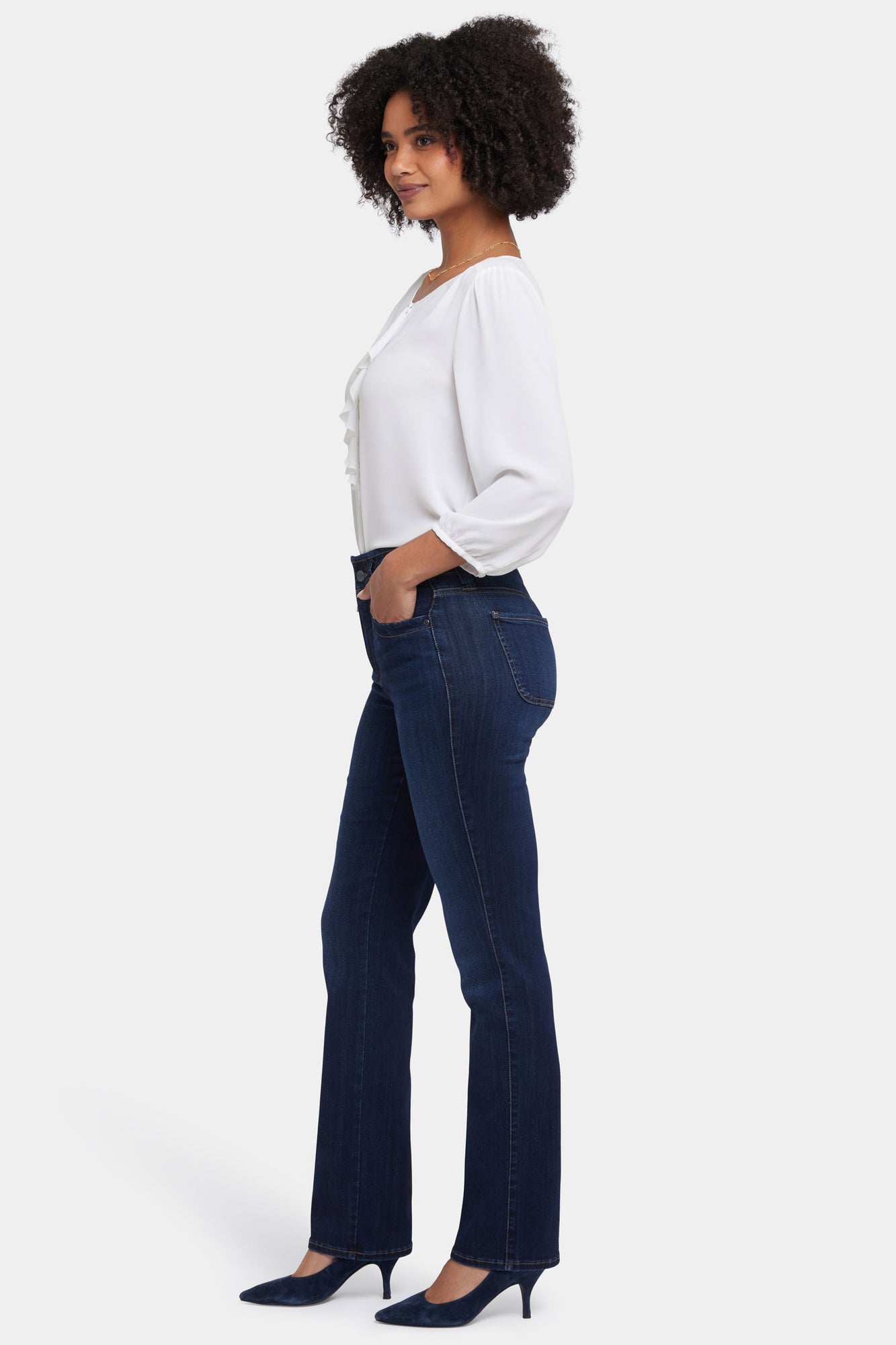 NYDJ Marilyn Straight Jeans In Sure Stretch® Denim with High Rise  - Northbridge