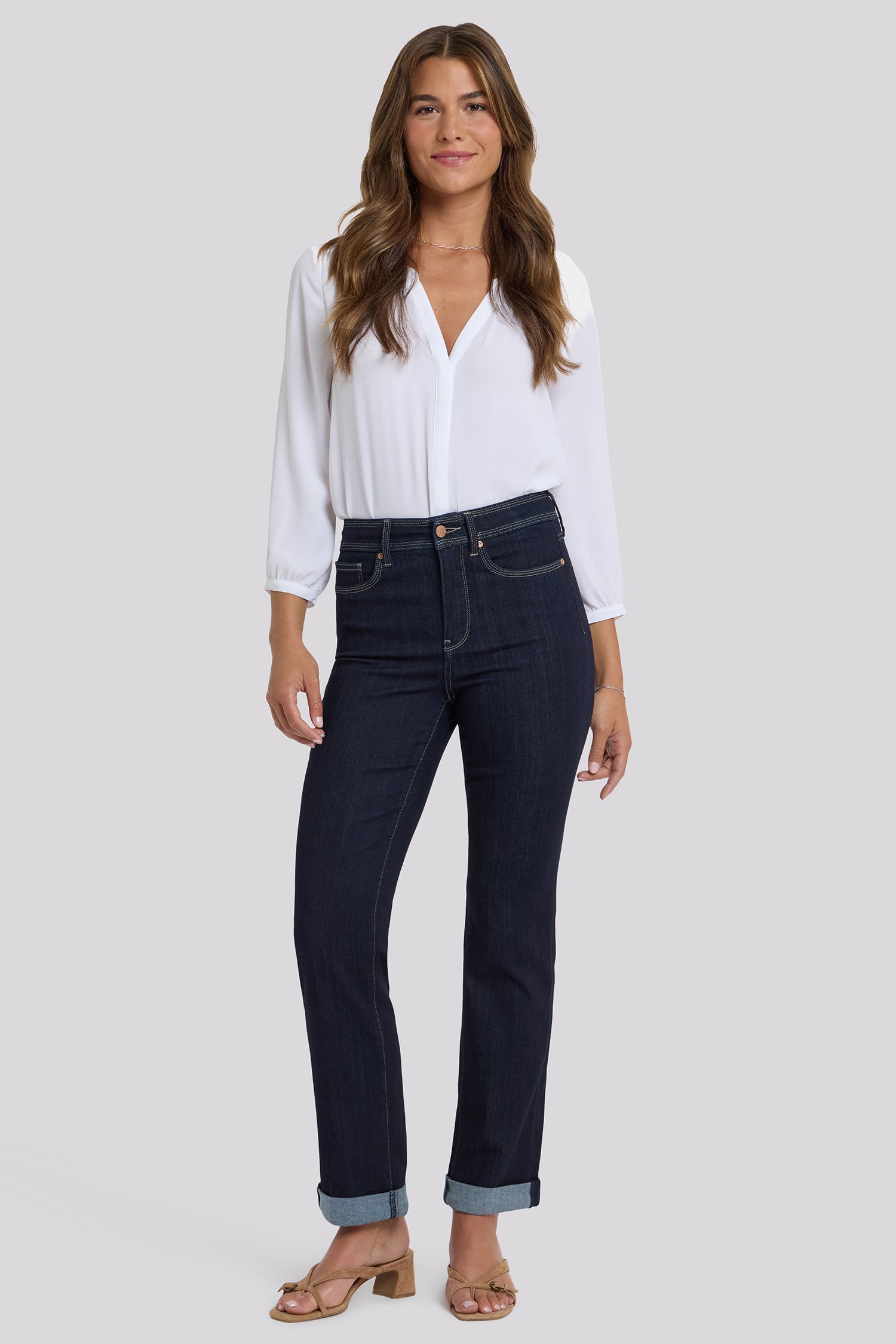 Marilyn Straight Jeans In Sure Stretch® Denim With High Rise And Triple ...