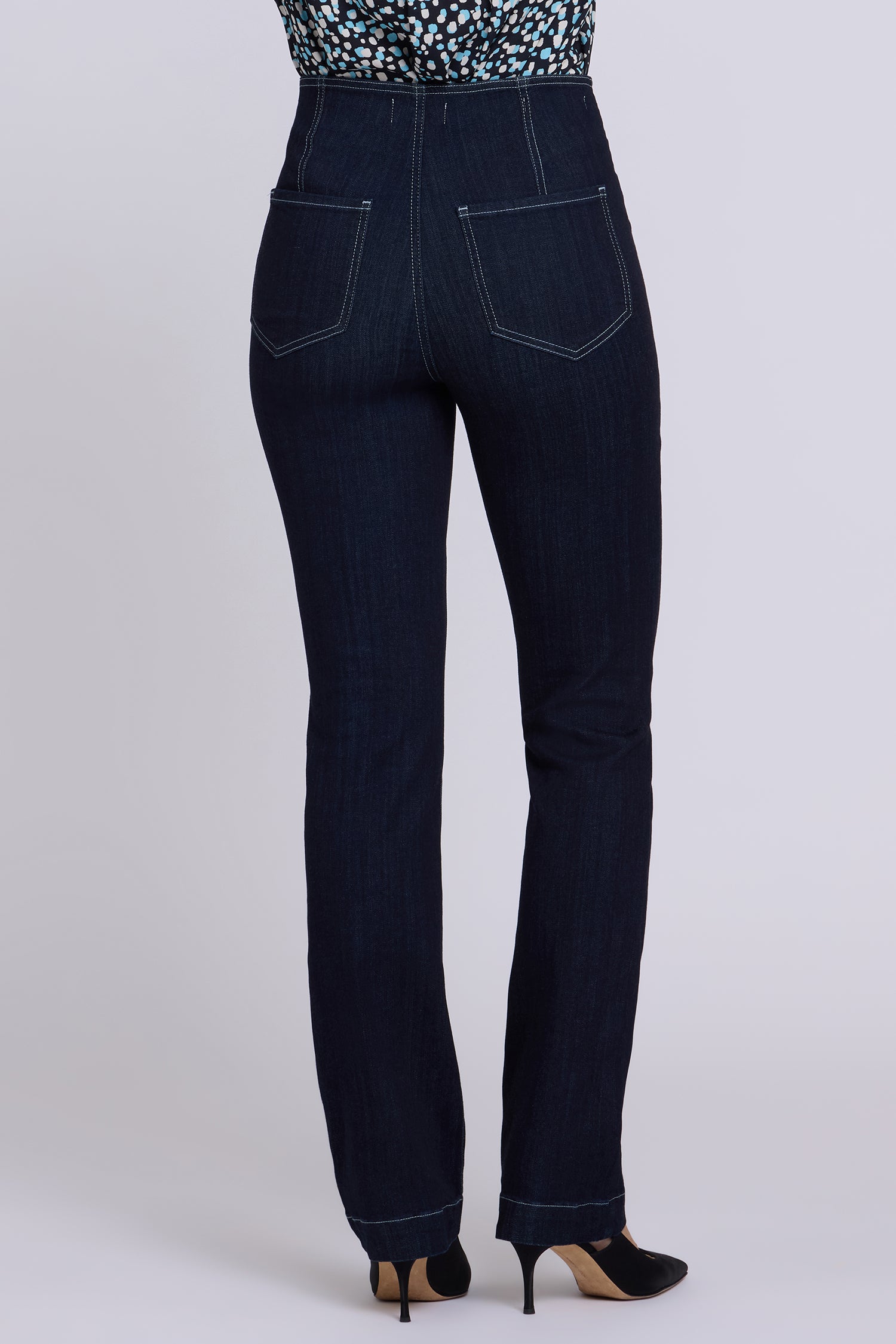NYDJ Marilyn Straight Pull-On Jeans In Sure Stretch® Denim With High Rise - Rinse