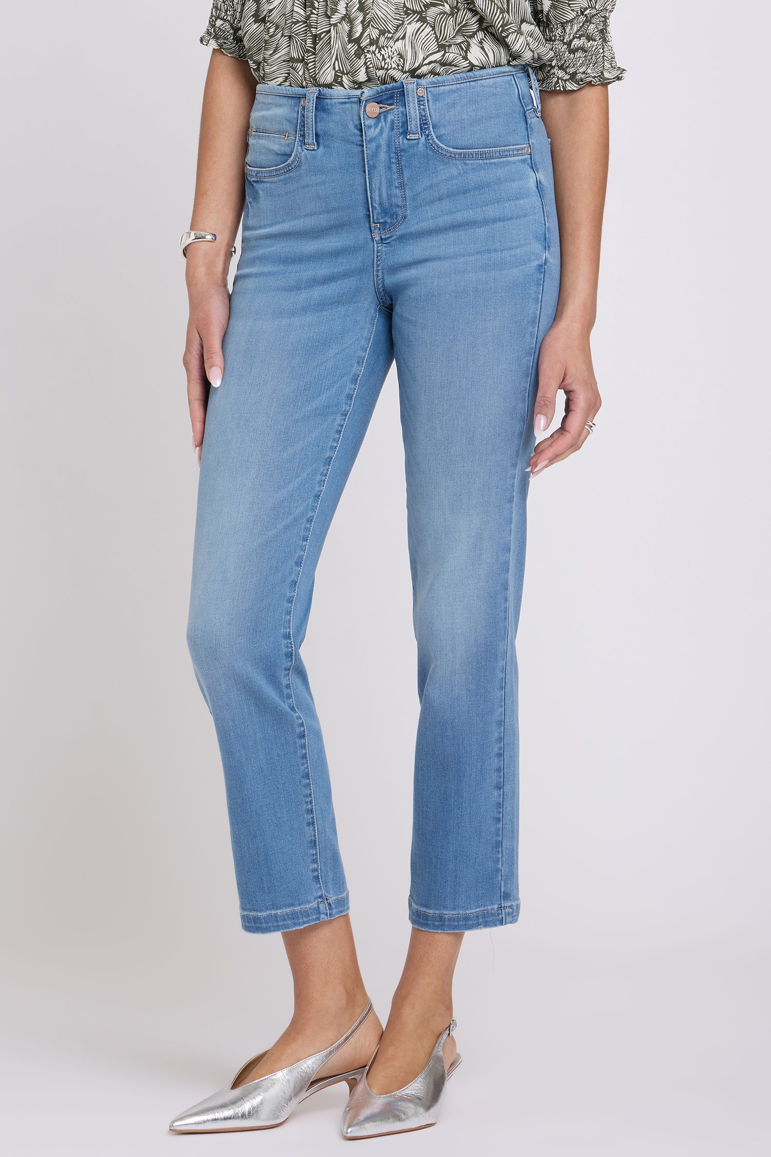 Sheri Slim Straight Ankle Jeans In Sure Stretch® Denim With Top