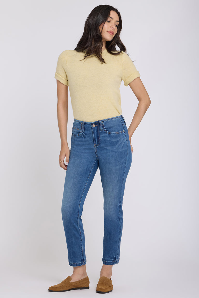 Sheri Slim Straight Ankle Jeans In Sure Stretch® Denim With Top Waist ...