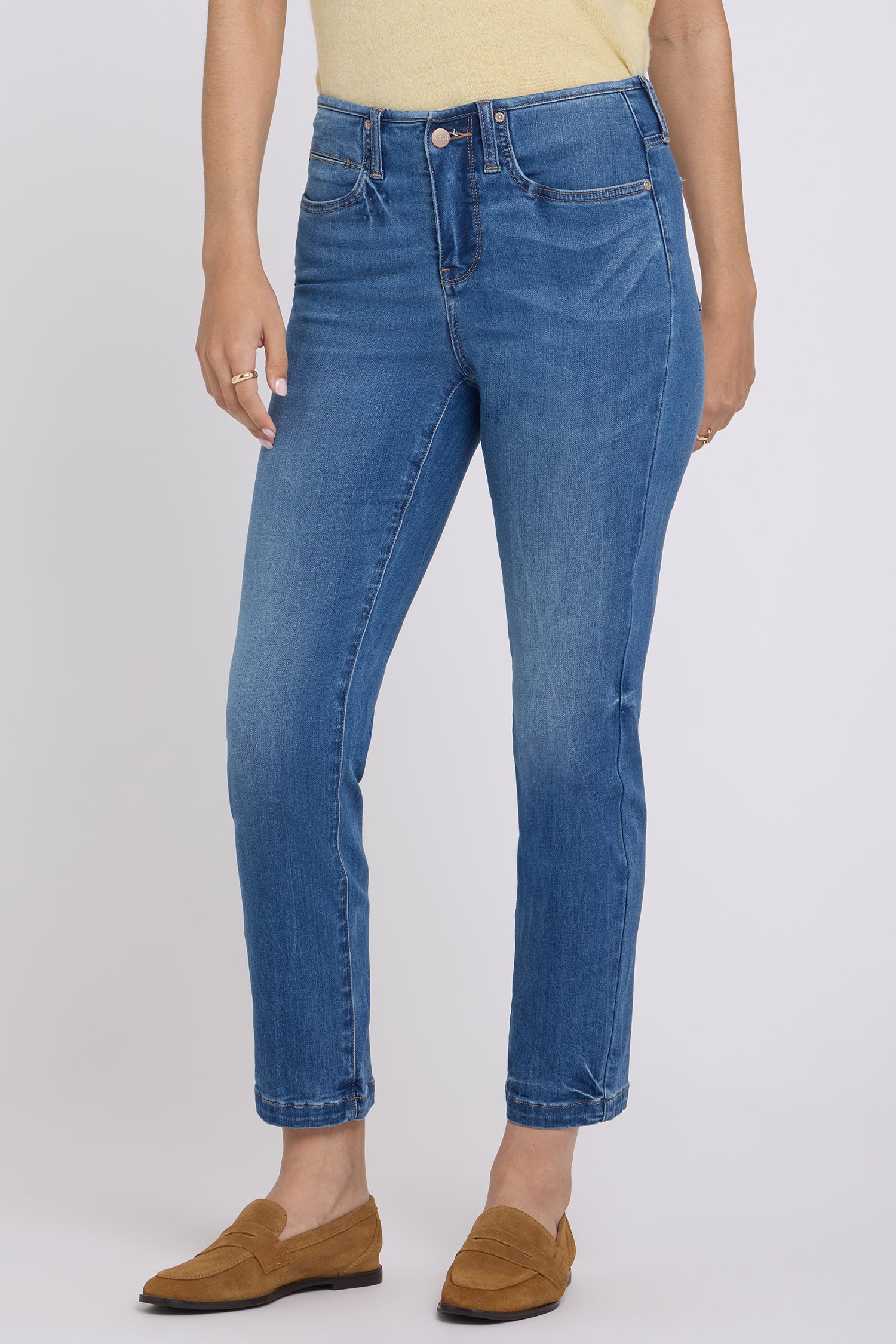 Sheri Slim Straight Ankle Jeans In Sure Stretch® Denim With Top