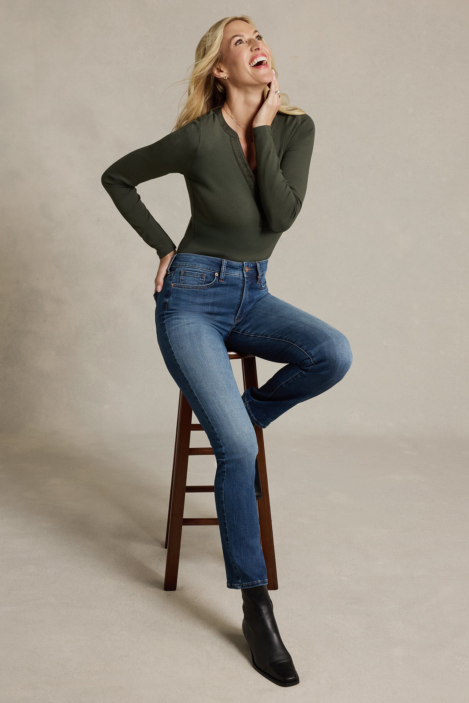 NYDJ Sheri Slim Straight Jeans In Sure Stretch® Denim - Elm