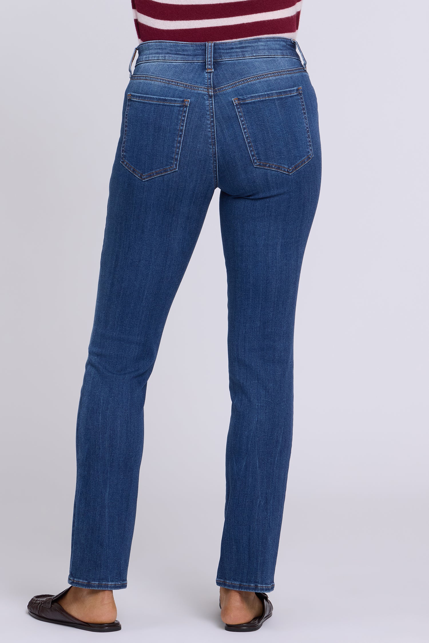 NYDJ Sheri Slim Straight Jeans In Sure Stretch® Denim - Elm