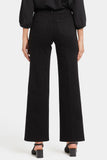 NYDJ Teresa Wide Leg Jeans In Sure Stretch® Denim With Rhinestone Waistband - Black Rinse