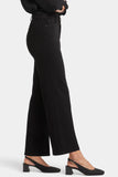 NYDJ Teresa Wide Leg Jeans In Sure Stretch® Denim With Rhinestone Waistband - Black Rinse