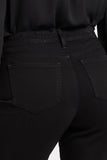 NYDJ Teresa Wide Leg Jeans In Sure Stretch® Denim With Rhinestone Waistband - Black Rinse