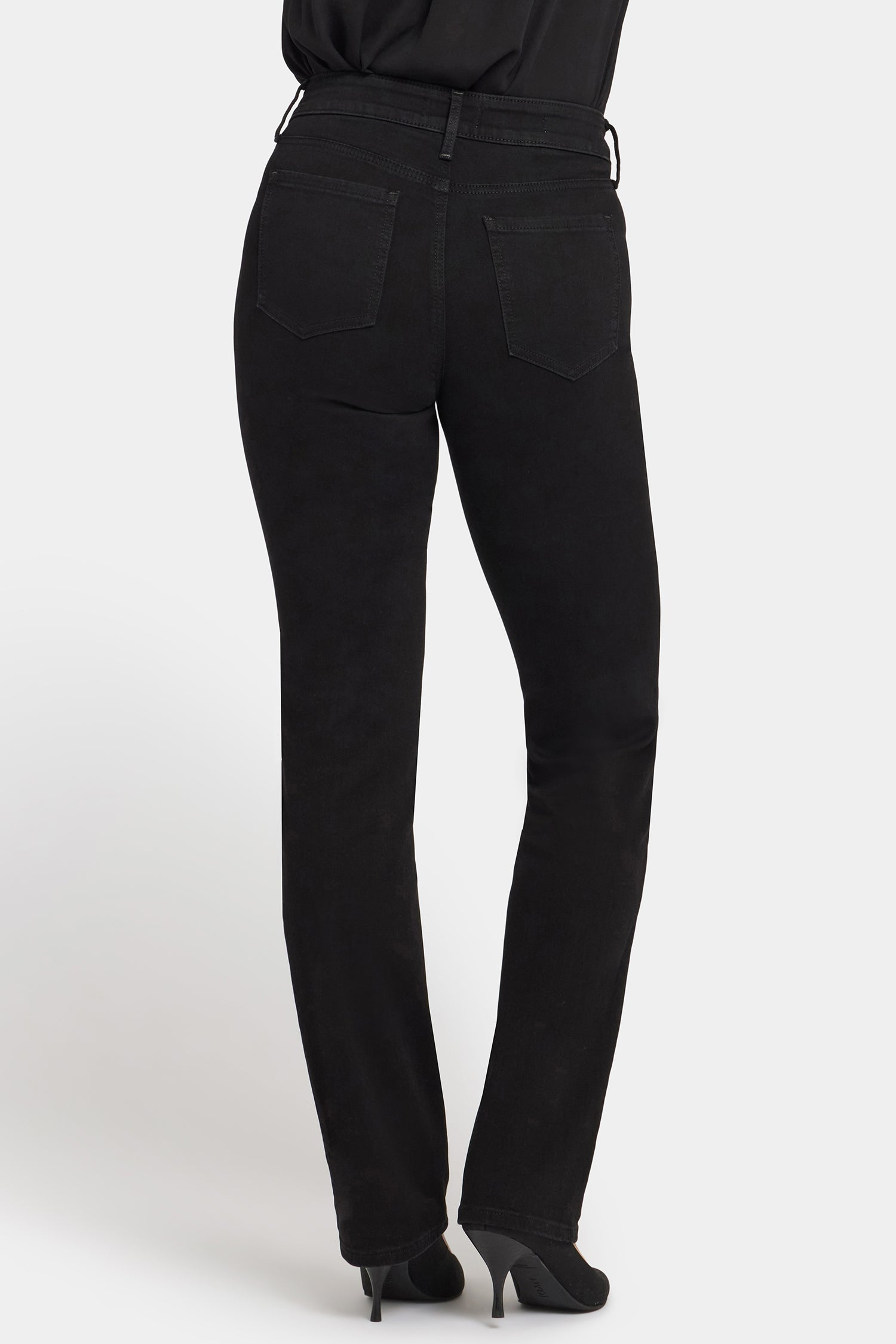 【SCENERITY】22SS★ Straight Black Jeans SCENERITY】22SS☆ Straight Black Jeans Crescent Loose Fit