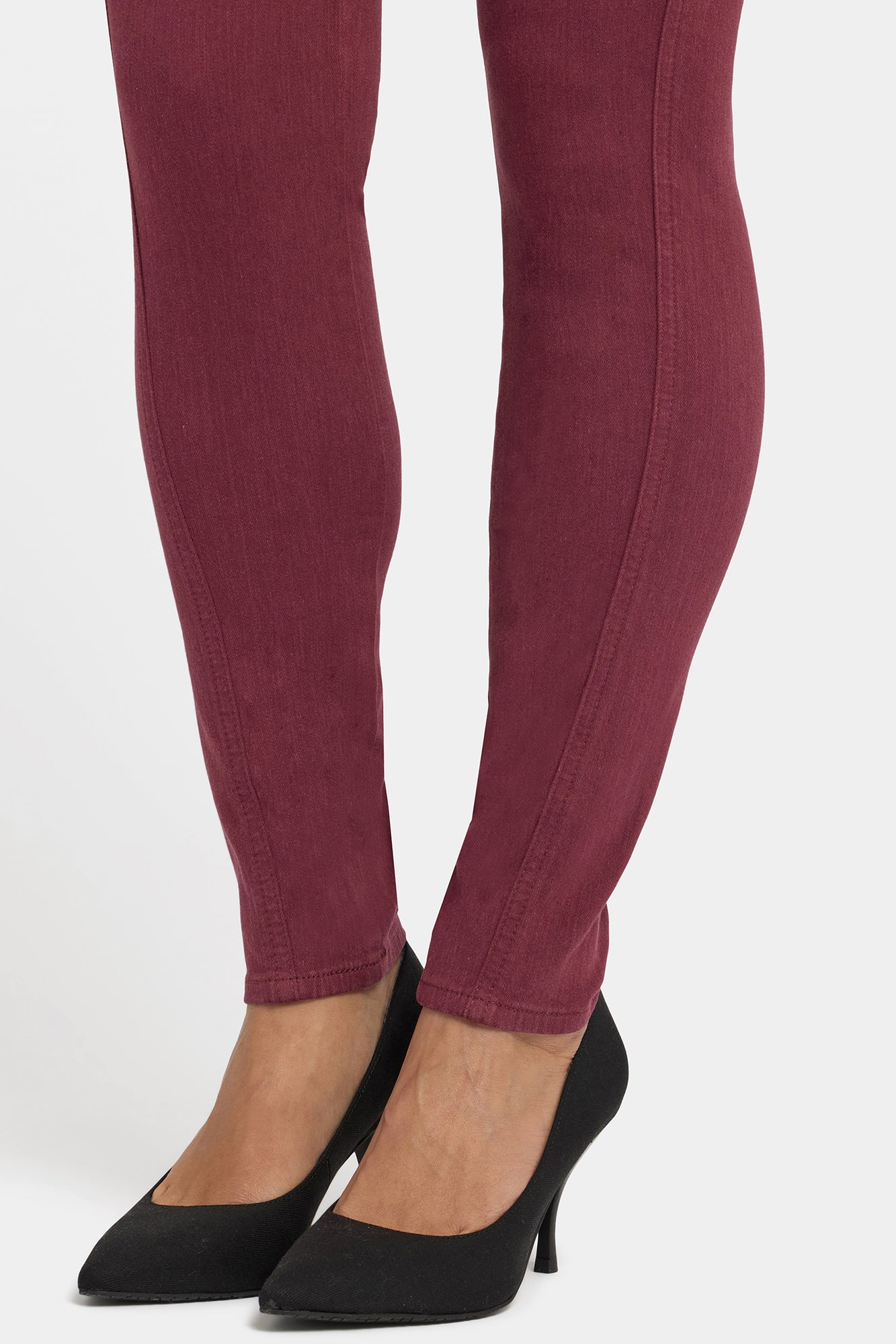 NYDJ Ami Skinny Jeans In Sure Stretch® Denim With High Rise And Contoured Seams - True Burgundy