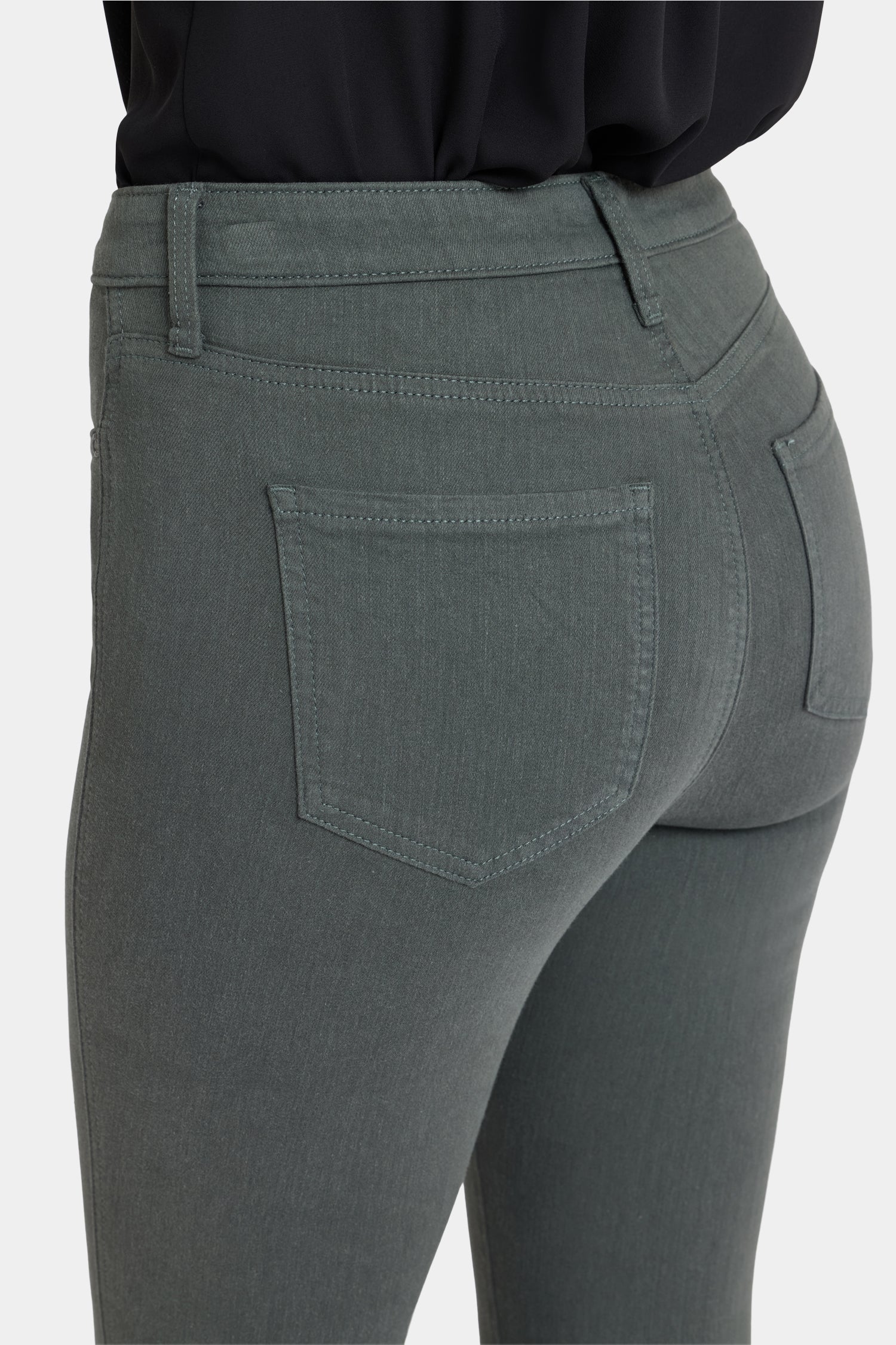 NYDJ Ami Skinny Jeans In Sure Stretch® Denim With High Rise And Contoured Seams - True Olive