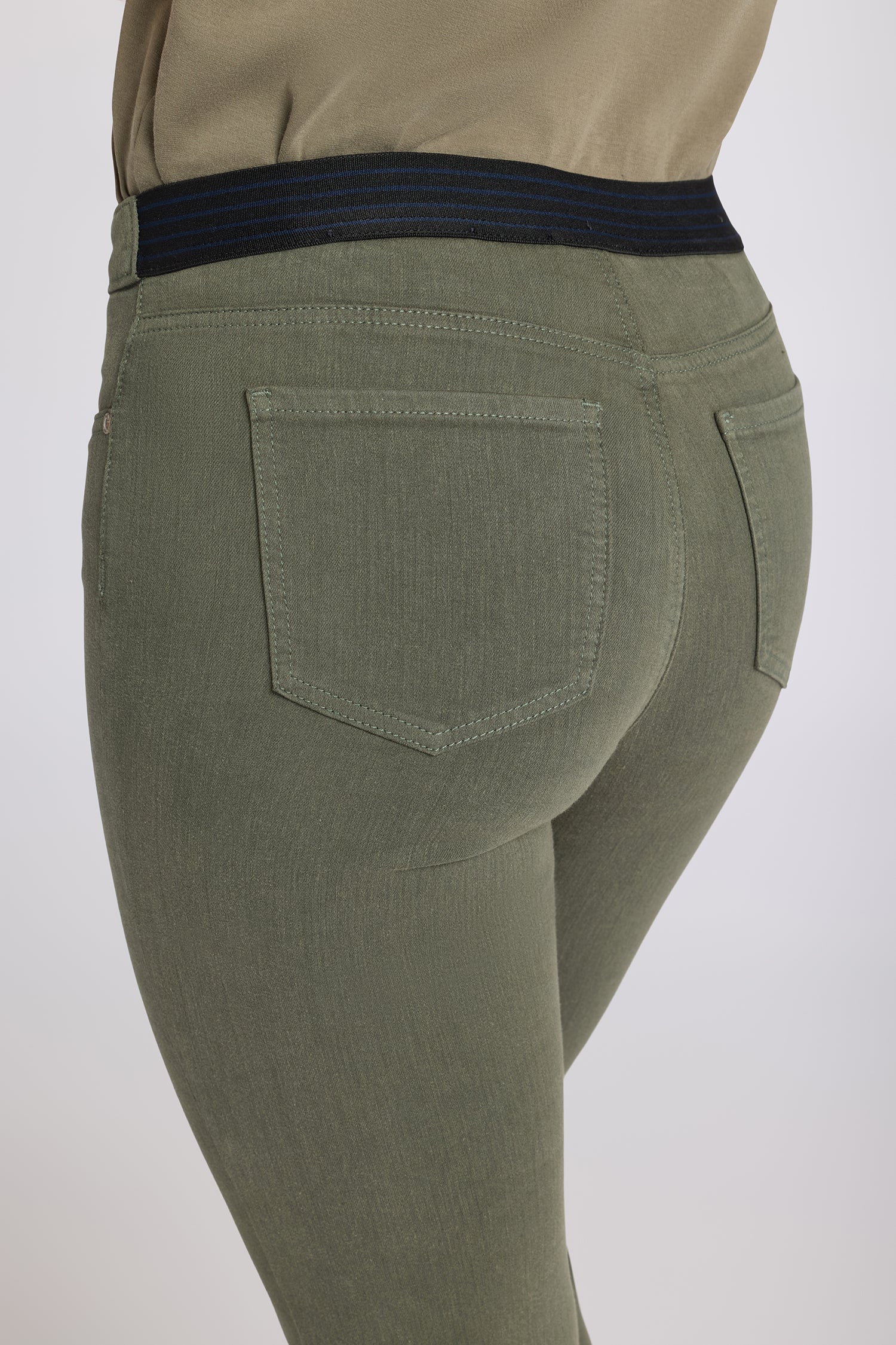 No Gapper™ Marilyn Straight Jeans In Sure Stretch® Denim With Striped ...