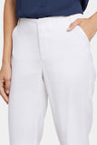 NYDJ Marilyn Straight Pants In Stretch Linen - Optic White