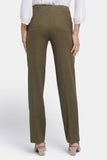 NYDJ Marilyn Straight Pants In Stretch Linen - Bay Leaf