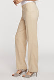 NYDJ Marilyn Straight Pants In Stretch Linen - Feather