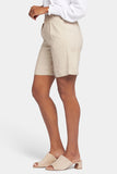 NYDJ Relaxed Shorts  In Stretch Linen - Feather