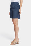 NYDJ Relaxed Shorts  In Stretch Linen - Oxford Navy