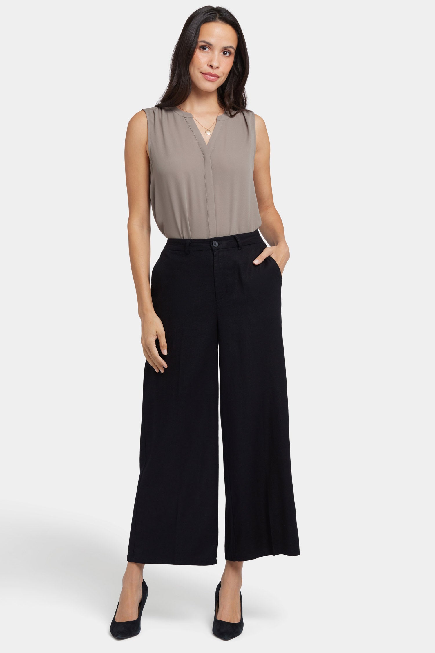 【THE MOZZ】Denny Pintuck Banding Pants Pintuck Wide Trousers – Estudio Niksen