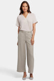 NYDJ Morgan Trouser Pants In Stretch Linen - Saddlewood