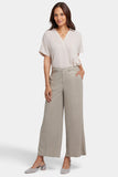 NYDJ Morgan Trouser Pants In Stretch Linen - Saddlewood