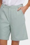 NYDJ Relaxed Shorts  In Stretch Linen - Tomatillo