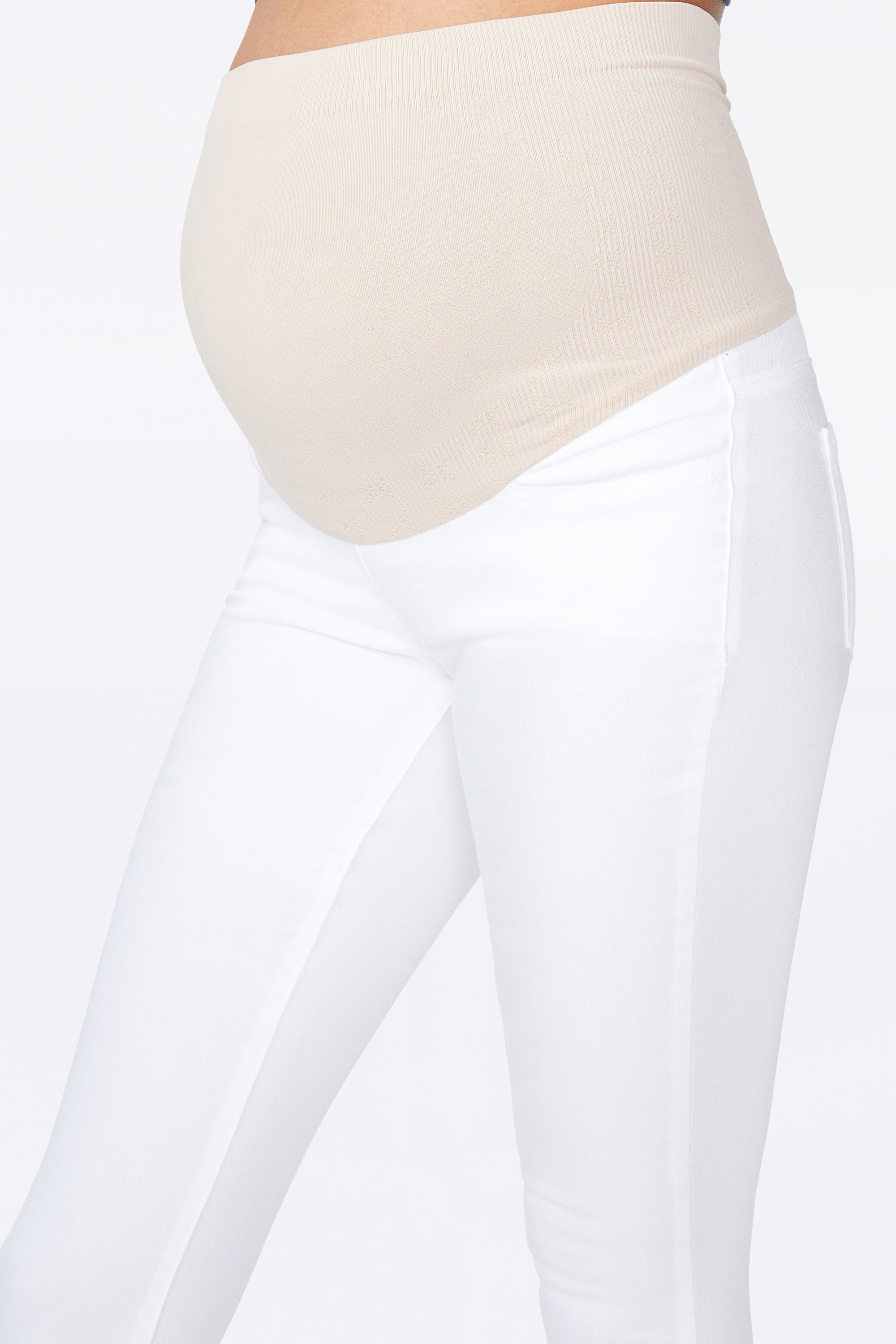 Straight Maternity Jeans - Optic White White