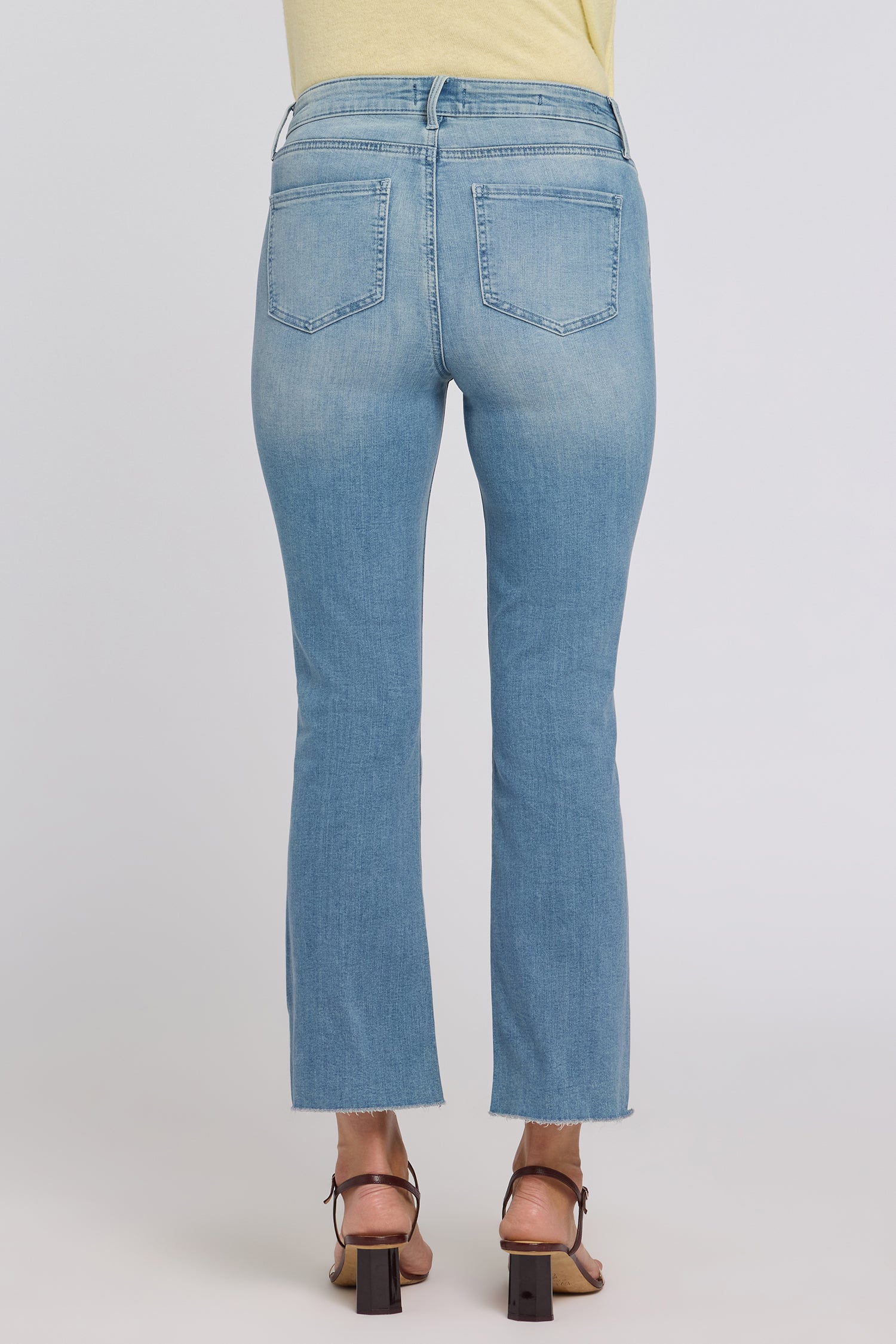 NYDJ Slim Bootcut Ankle Jeans In Cool Embrace® Denim With Frayed Hems - Camille